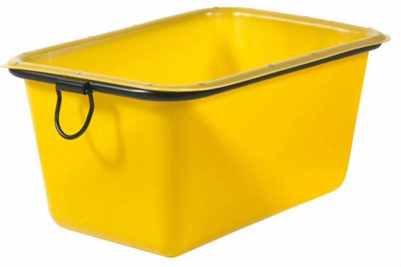 MORTELBAK KUIP PE GEEL 970X670X430 / 200L