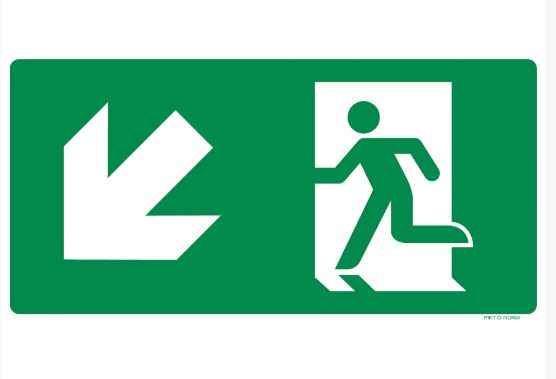 VLUCHTWEG LINKS PP 300X150