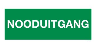 NOODUITGANG 400X150 PP