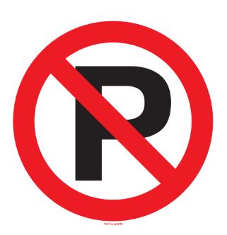 PICTOGRAM VERBODEN PARKEREN Ø300 PP PIKTONORM