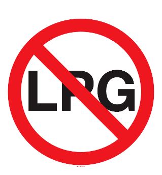 PICTOGRAM VERBODEN LPG Ø400 PIKTONORM