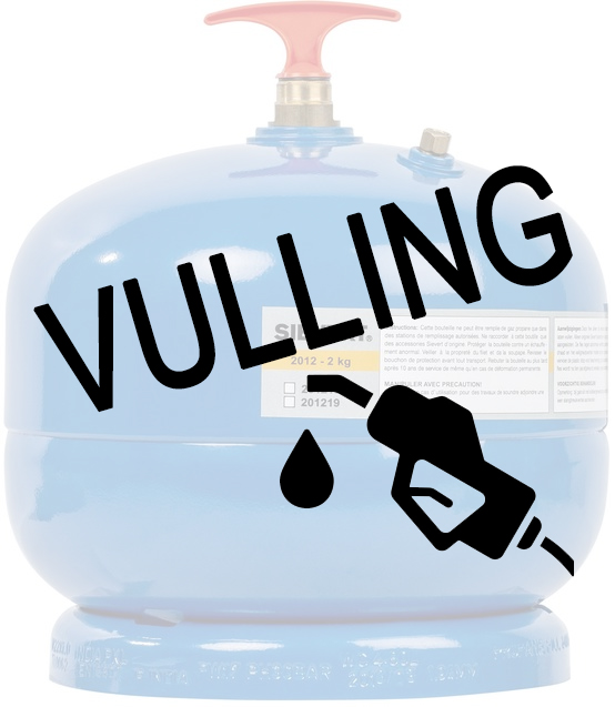 VULLING GASFLES 2.0KG 2012 SIEVERT MAX 9 JAAR