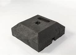 PARKEERVOET RUBBER 15KG VIERKANT 40X40