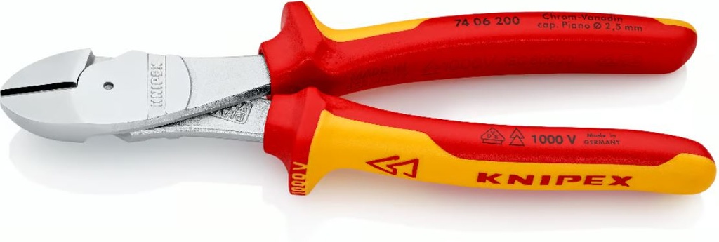 KRACHT ZIJ SNIJTANG 1000V 74 06 200 KNIPEX