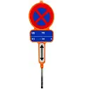 PARKEERVERBOD E3 X PVC Z/VOET TRAFFIMEX