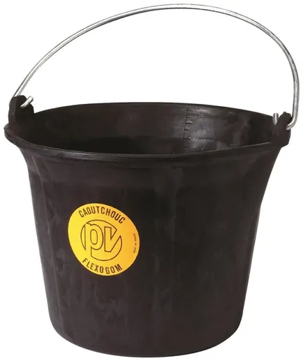 BOUW EMMER FLEXOGOM 11L RUBBER ZWART