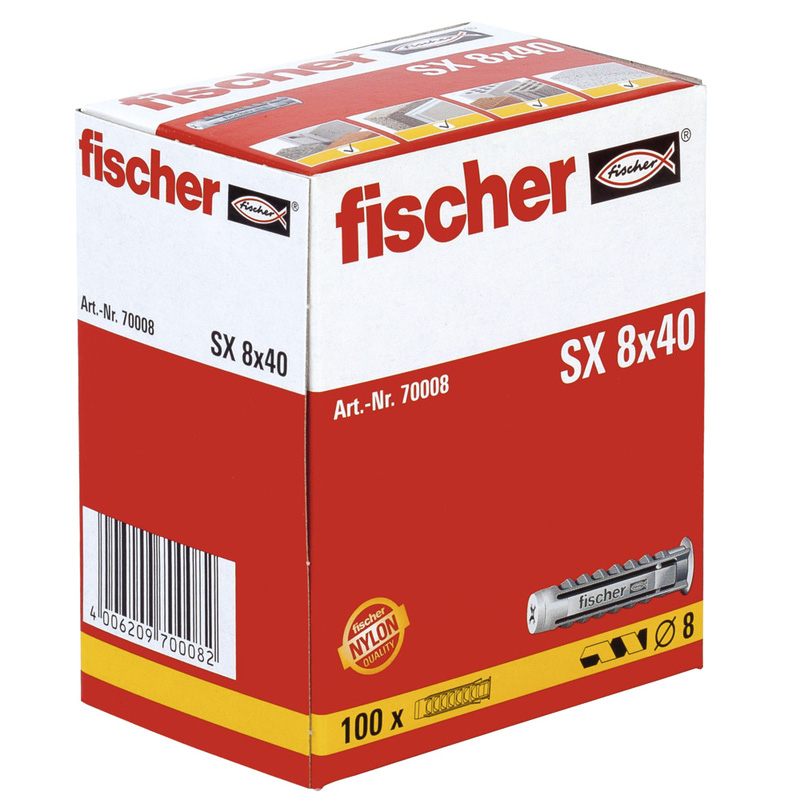 UNI PLUG SX 8X40  FISCHER (100ST)