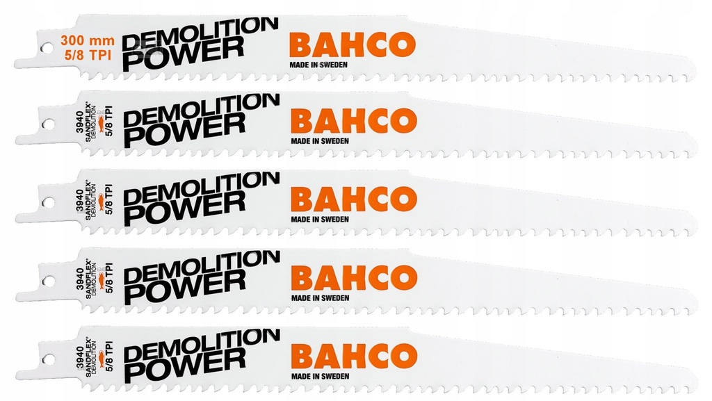RECIPRO ZAAGBLAD METAAL BAHCO 300MM (5 STUKS)