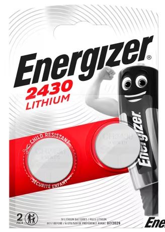 X 2ST BATTERIJ LITHIUM CR2430 XXXX