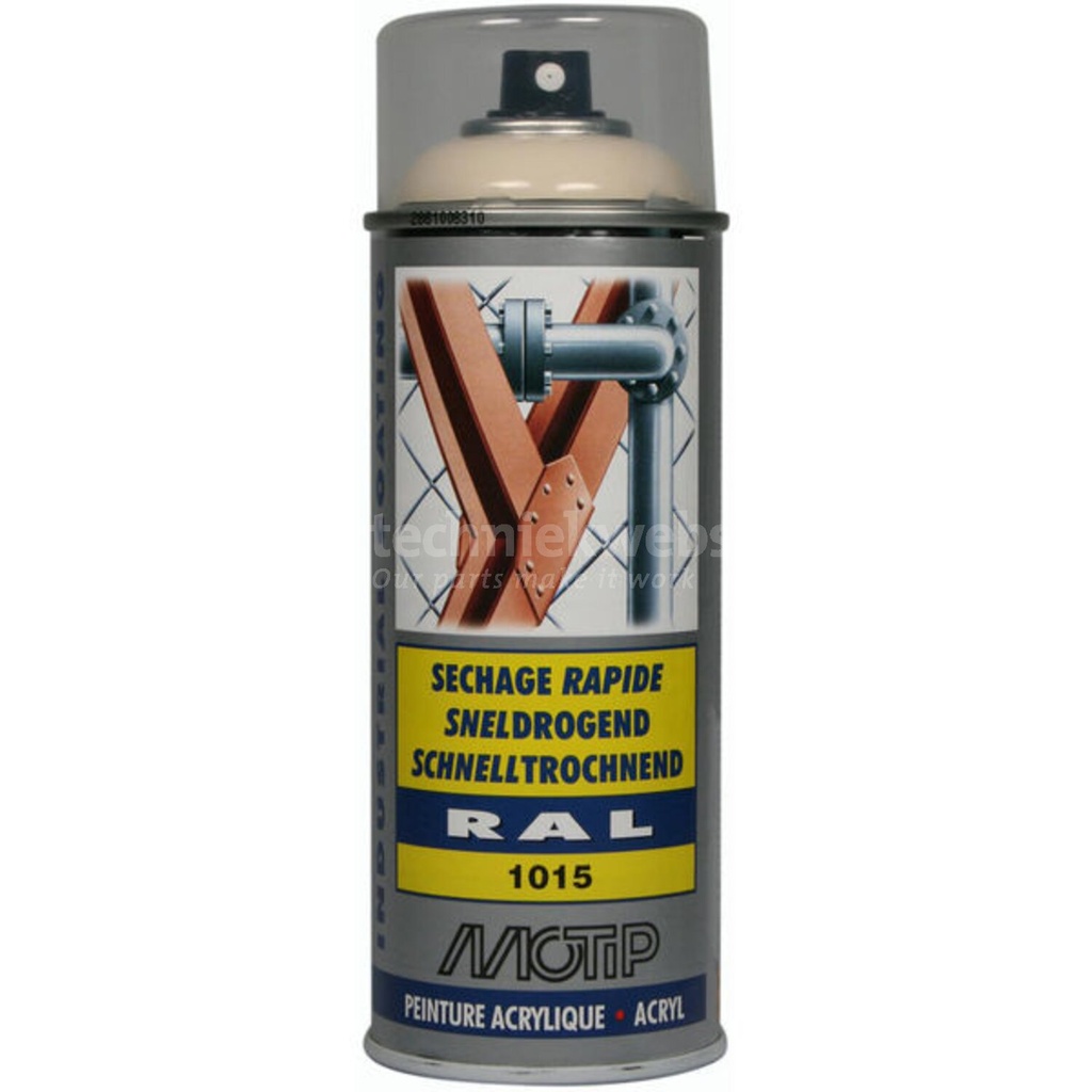 SPUITBUS ACRYL BEIGE RAL 1015 MOTIP