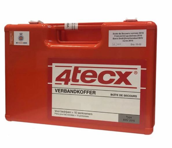 EHBO KOFFER COMPLEET 4 TECX ORANJE