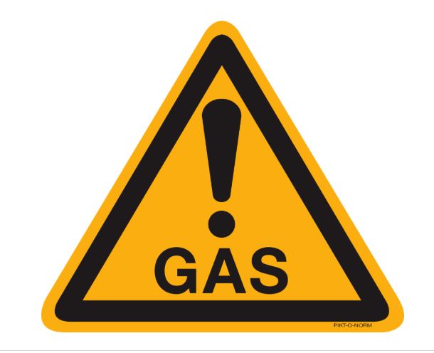 PICTOGRAM STICKER GAS PIKTONORM