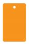 X 100 KUNSTSTOF LABELS ORANJE PVC 100X45