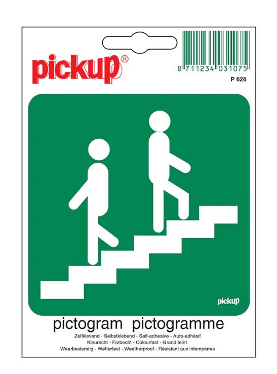 PICTOGRAM 10X10CM TRAPPENHUIS PICKUP