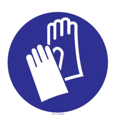 PICTOGRAM HANDSCHOEN  VERPLICHT 200MM