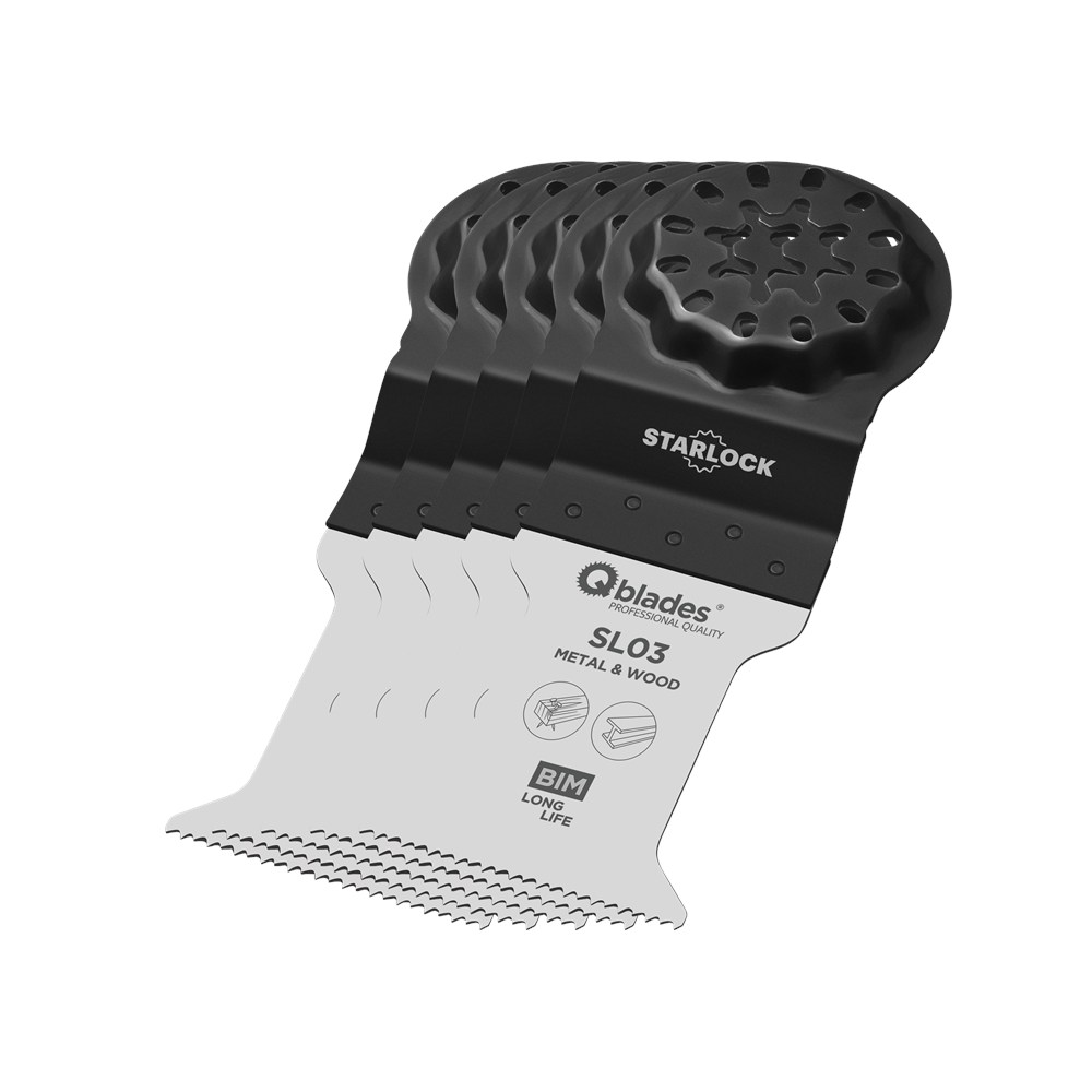 QBLADES X 5ST ZAAGBLAD BI-METAAL 19TPI 35X50MM SL03