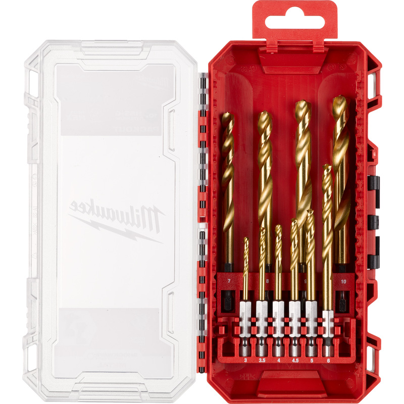 SHOCKWAVE METAALBORENSET 10-DELIG HSS-G MILWAUKEE