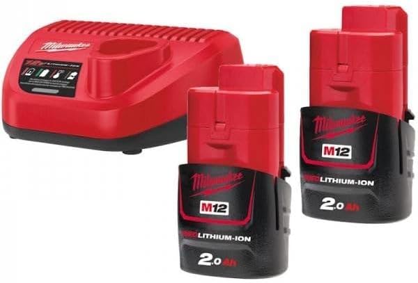 BATTERIJ 12V - 2.0AH + LADER MILWAUKEE