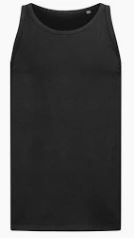 T-SHIRT SINGLET TANK TOP ST2800 ZWART