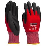 WERK HANDSCHOEN GL710 ROOD