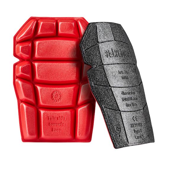 KNIESTUKKEN ZW/ROOD 4058 BLAKLADER