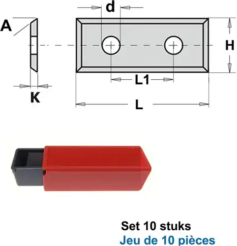 GARNOTEC HWM wisselmessen (per 10 st.)  K1920