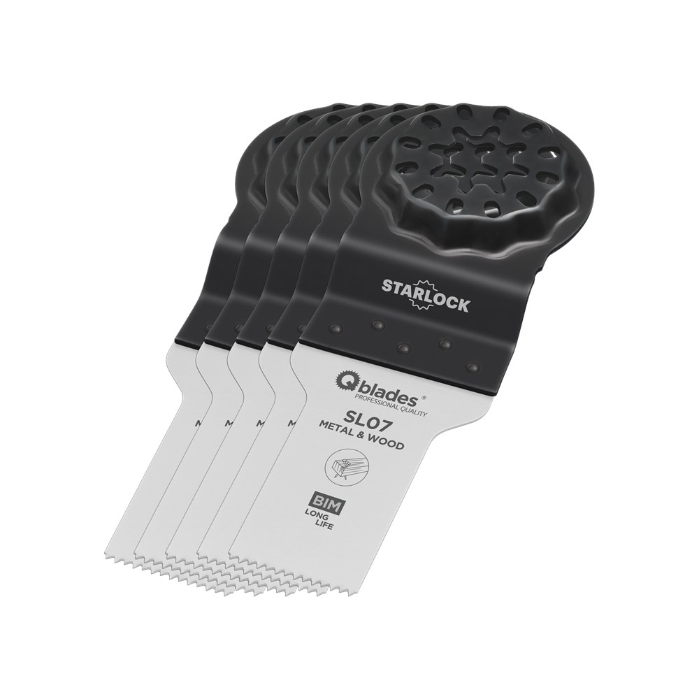 QBLADES X 5ST Starlock MultiZaagblad Bi-metaal 19tpi 20x40mm SL07-5ST