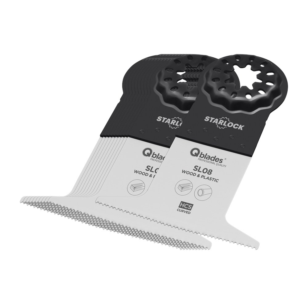QBLADES X 10ST  Zaagblad Standaard Curved 18tpi 65x50mm HCS SL08-10+1ST