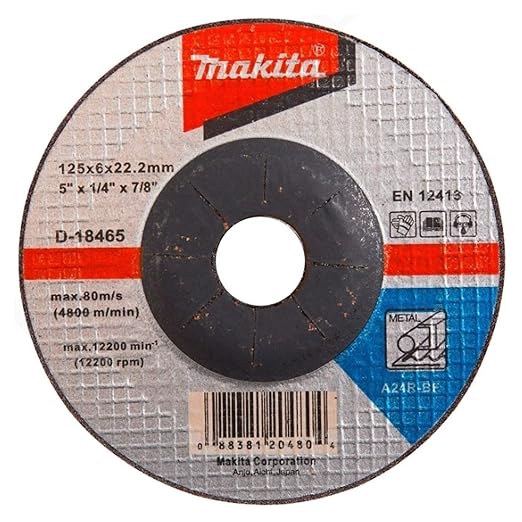 AFBRAAMSCHIJF 125 X 6 X 22.23MM MAKITA