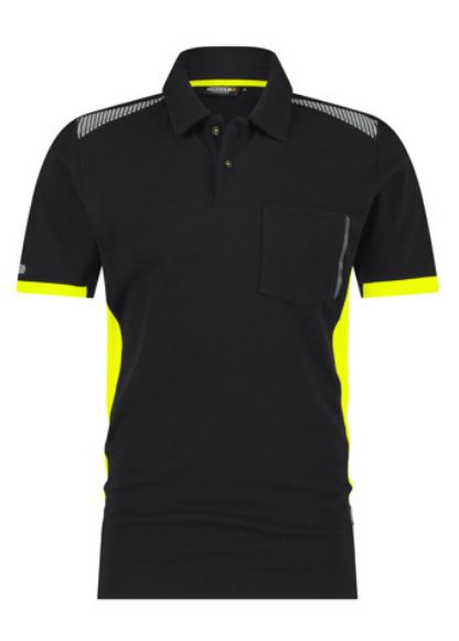 POLO VERACRUZ BLACK/YELLOW DASSY 