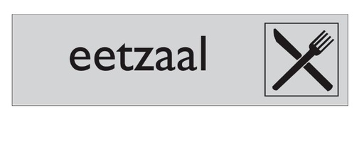 [4921065] PICTOGRAM EETZAAL 165X45X1MM PVC PIKTONORM