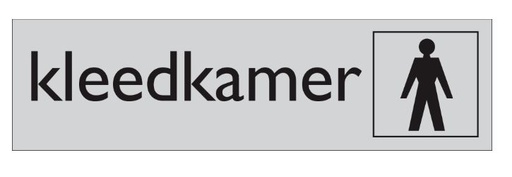 [4921067] PICTOGRAM KLEEDKAMER 165X45X1MM PVC PIKTONORM