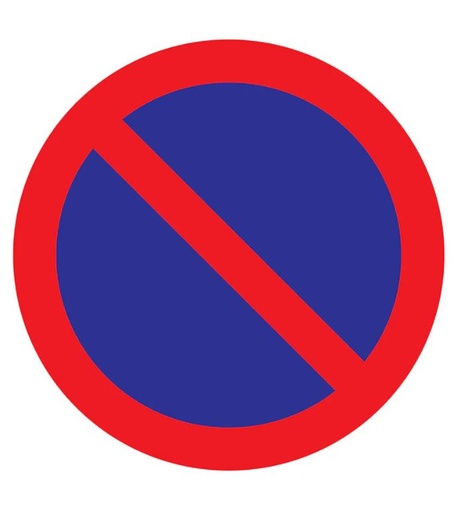[1270180813] BORD ROND 180MM PARKEERVERBOD PICKUP