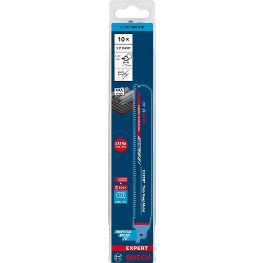 RECIPRO ZAAGBLAD 225MM METAAL S1155CHC BOSCH (10ST)