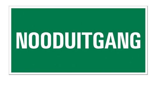 [1270150509] BORD PS 150X300MM NOODUITGANG PICKUP
