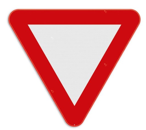 [40SB250B1K] SIGNALISATIEBORD B1 VOORRANG VERLENEN