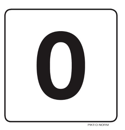 [4520B3] PICTOGRAM  0  PP 100 PIKTONORM