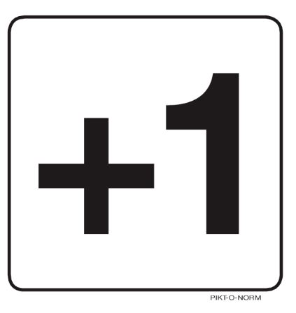 [4520B4] PICTOGRAM +1 PP 100 PIKTONORM