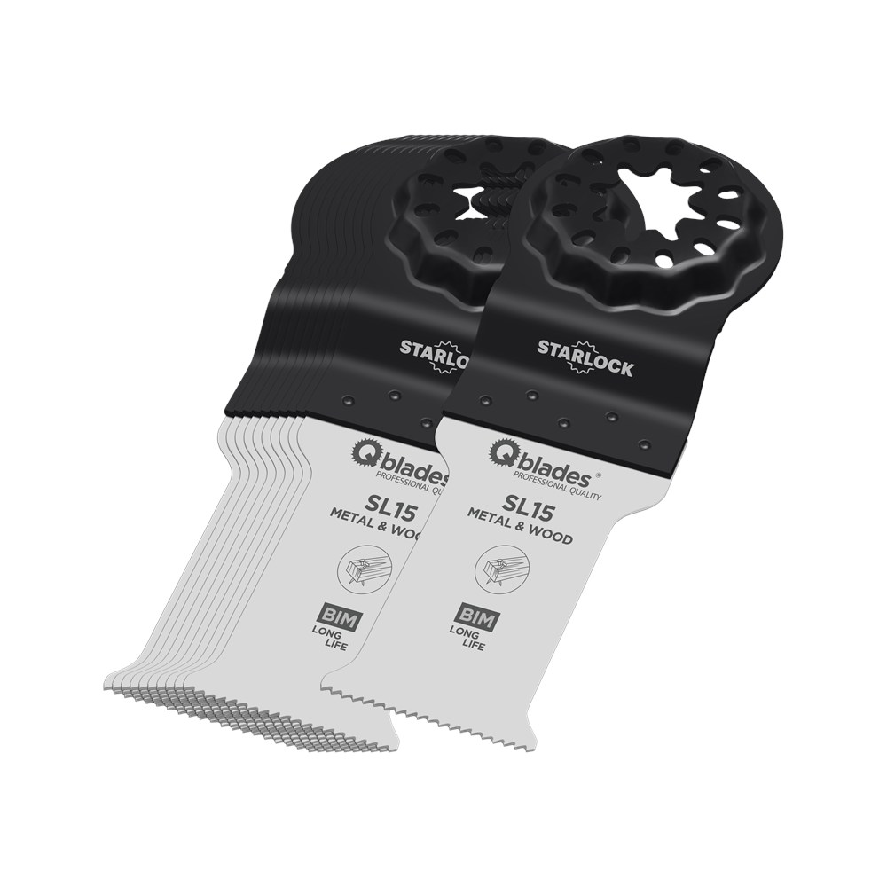 [QBL382257] QBLADES X 10ST ZAAGBLAD BI-METAAL 28X55MM 