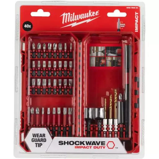 [4058546413712] SHOCKWAVE IMPACT BITSET 40-DELIG MILWAUKEE