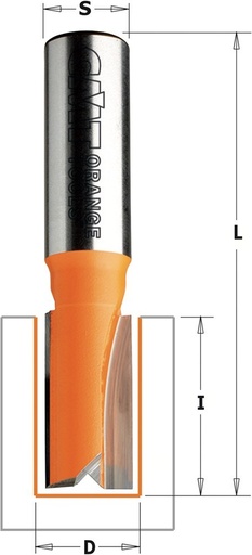 GARNOTEC Groeffrees met rechte snijkoppen, HW, D=24 x 20mm L=50* S=8 Z2*