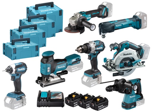 [DLX7030T3J] ACCU COMBISET 7-DELIG 18V + 3B MAKITA 